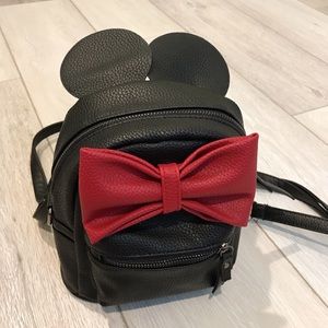 Mini Minnie Mouse Black Backpack